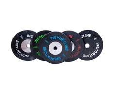 Olimpinis svoris tinkamas mėtymui 50mm inSPORTline BumperPlate 25kg