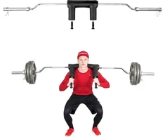 Olympic Safety Squat Bar inSPORTline Squabar– 239.3 cm / 50 mm – 25.5kg, 317 kg Capacity, with Collars