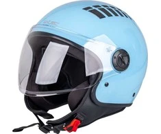 Open-Face Helmet W-TEC Baraldo Celeste
