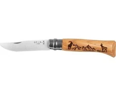 "Opinel" peilis 8 inox ąžuolas Animal series - zomšinis