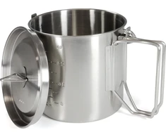 Origin Outdoors Stainless Steel Camping Pot '2 in 1'