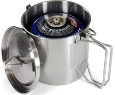 Origin Outdoors Stainless Steel Camping Pot '2 in 1'