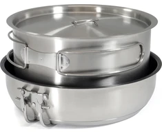 Origin Outdoors Stainless Steel Cooking Set 'Non-Stick'
