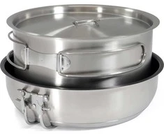 Origin Outdoors Stainless Steel Cooking Set 'Non-Stick'