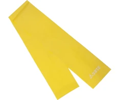 Pasipriešinimo guma Yate, 120x12 cm – minkšta, geltona