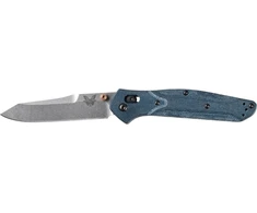 Peilis Benchmade 940-04 Osborne, Mėlyna Denim Micarta