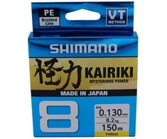 Pintas valas Shimano Kairiki 8, 150m, 0.16mm, 10.3kg, geltonas