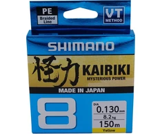 Pintas valas Shimano Kairiki 8, 150m, 0.16mm, 10.3kg, geltonas