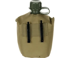 Plastikinė gertuvė su dėklu MFH, Coyote Tan, 1l