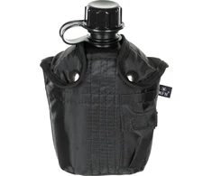 Plastikinė gertuvė su dėklu MFH, juoda, 1l