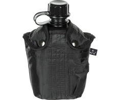 Plastikinė gertuvė su dėklu MFH, juoda, 1l