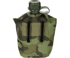Plastikinė gertuvė su dėklu MFH, M 95 CZ Camo, 1l
