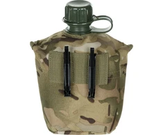 Plastikinė gertuvė su dėklu MFH Operation-Camo, 1 l