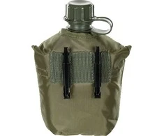Plastikinė gertuvė su dėklu MFH, žalia. 1l