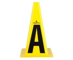 Plastikiniai treniruočių žymekliai inSPORTline Alphabet 23 cm (26vnt.)