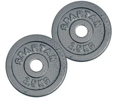 Plieniniai svoriai grifui 30mm Spartan 2x2.5kg