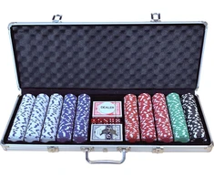 Pokerio rinkinys - lagaminas su 500 žetonų Buffalo