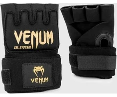 Rankų tvarsčiai Venum Kontact Gel, juodi-auksiniai