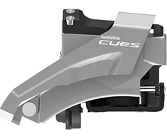 Priekinis pavarų perjungiklis Shimano CUES P-FD-U4000-L // 2x9/10-speed, Double Top Swing, 28.6/31.8/34.9 mm