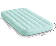 Pripučiamas vaikiškas čiužinys miegui 157x88x18 mėlynas INTEX 66803