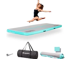 Pripučiamas mankštos kilimėlis inSPORTline Airstunt 300 x 100 x 10 cm, baltas