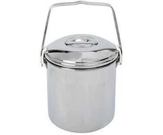Puodas BasicNature Billy Can Stainless Steel 1.4L