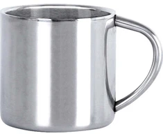 Puodelis BasicNature Stainless Steel Thermo Deluxe Espresso, 0,1 l