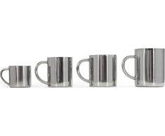 Puodelis BasicNature Stainless Steel Thermo Deluxe Espresso, π*r2*L L
