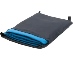 Rankšluostis BasicNature Velour, 120x60 cm, mėlynas