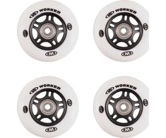 Ratukai riedučiams Worker 64 mm ABEC-5 Carbon