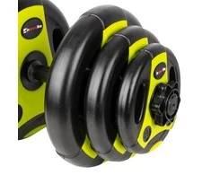 Keičiamo svorio hantelis inSPORTline 3–18 kg Juodas-Žalias