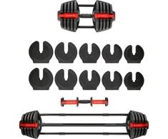 Reguliuojamų hantelių rinkinys 2 viename SGR40 PRO 40 kg HMS