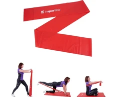 Resistance Band inSPORTline Clingy 170 cm / 2.5kg – Raudona