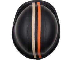 Retro atviro veido motociklininko šalmas Sodager Stripes