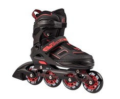 Riedučiai Nils Extreme NA14174 juodi-raudoni - PU70 mm/82A (S 31-34)