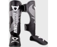 Ringhorns Charger by Venum Shin Guards and Foot Protectors - Juodas