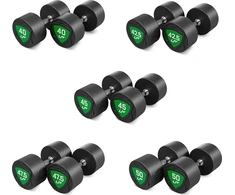 Rinkinys hantli stałych poliuretanowych 40-50kg (skok co 2,5kg) 450 kg – UpForm