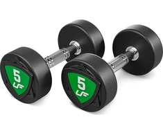 Fiksuoto svorio poliuretaninių hantelių rinkinys 2,5–25 kg (žingsnis 2,5kg) 275 kg – UpForm