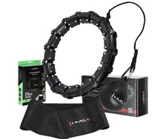 RINKINYS HULA HOOP HHW11 Juodas SU SVORIU + LIEMENS ATRAMA BR163 Juodas PLIUS DYDIS HMS