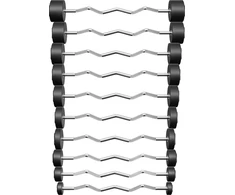 Rinkinys sztang łamanych poliuretanowych 10-55 kg (skok co 5kg) 325 kg – UpForm