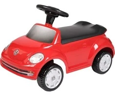 Roll Play Vaikiškas stumdomas automobilis RollPlay VW Beetle Foot-To-Floor, raudonas