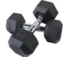 Šešiakampis hantelis inSPORTline Hexclusive 30 kg
