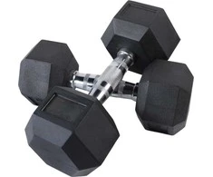 Šešiakampiai hanteliai inSPORTline Hexclusive 4kg