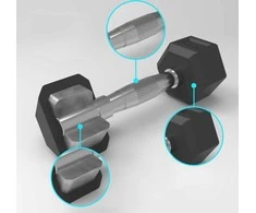 Šešiakampiai hanteliai inSPORTline Hexclusive 30 kg