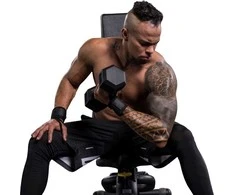 Šešiakampiai hanteliai inSPORTline Hexclusive 12,5kg
