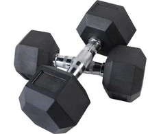 Šešiakampiai hanteliai inSPORTline Hexclusive 30 kg