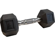 Šešiakampiai hanteliai inSPORTline Hexsteel 4kg