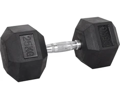 Šešiakampis hantelis inSPORTline Hexsteel 25kg