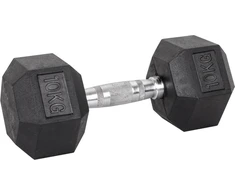 Šešiakampis hantelis inSPORTline Hexsteel 10 kg