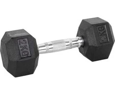 Šešiakampiai hanteliai inSPORTline Hexsteel 2kg